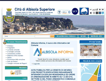 Tablet Screenshot of comune.albisola-superiore.sv.it